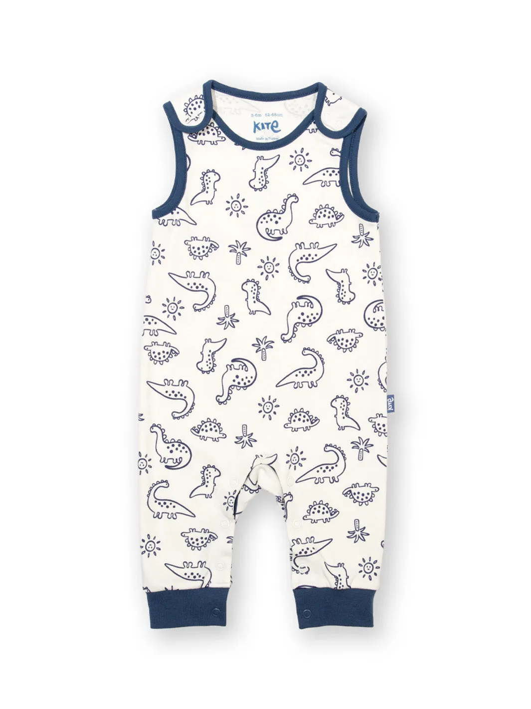Dino earth dungarees