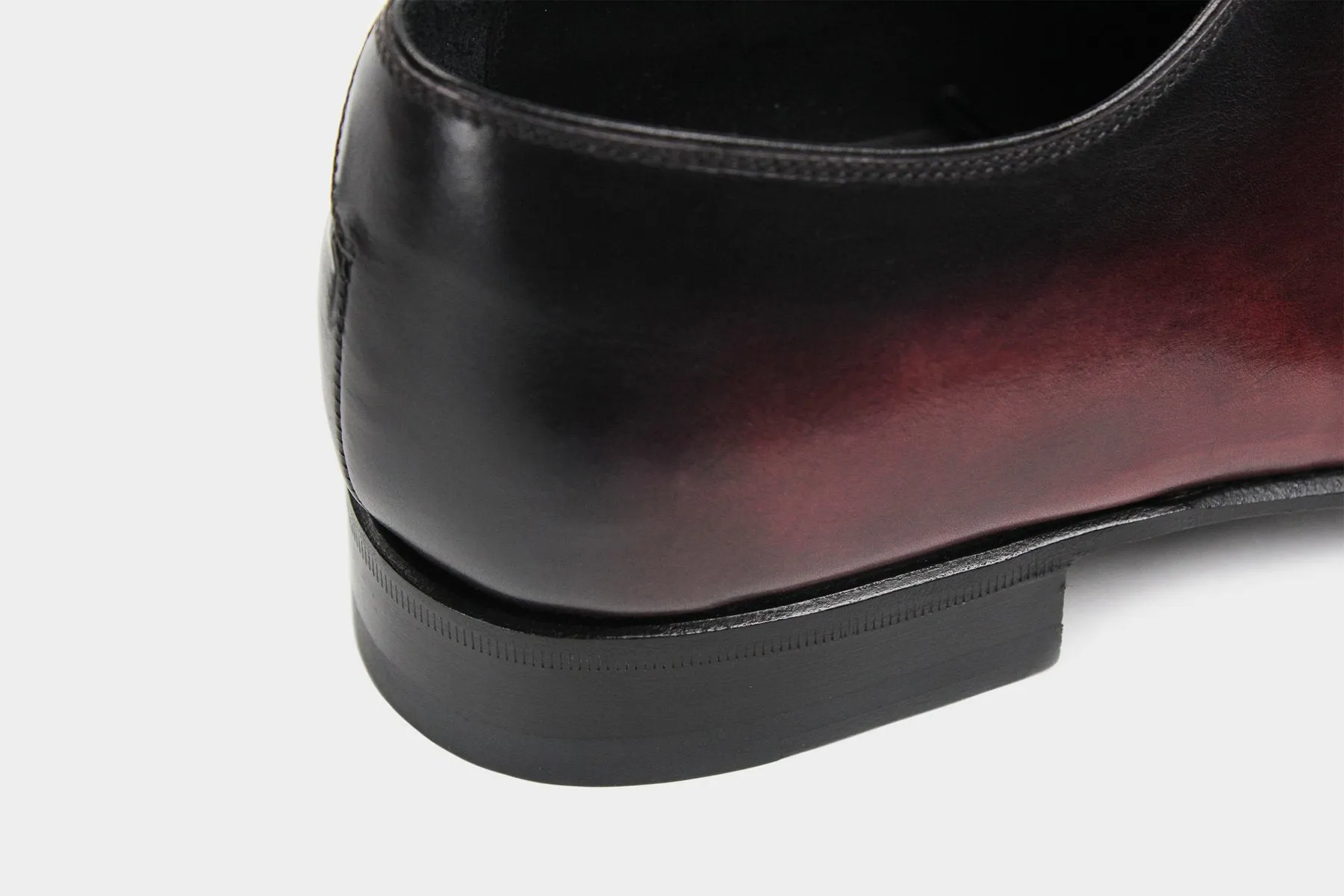 MARCO • Custom Fitted Bespoke Wholecut Oxford Shoes • WINE RED