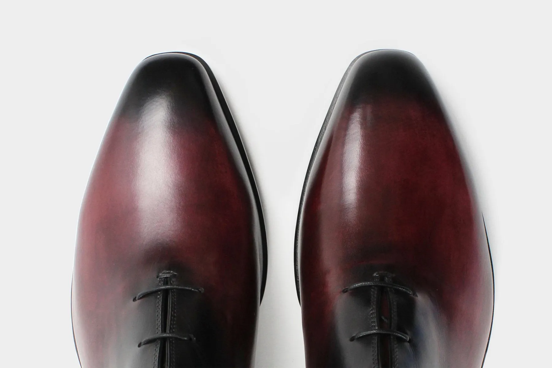 MARCO • Custom Fitted Bespoke Wholecut Oxford Shoes • WINE RED