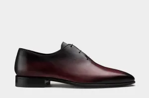MARCO • Custom Fitted Bespoke Wholecut Oxford Shoes • WINE RED