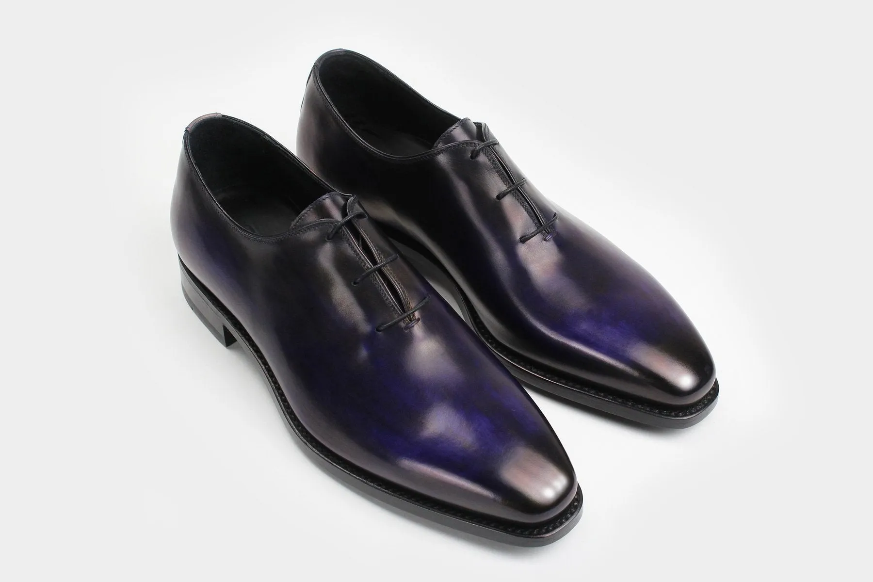 MATEO • Custom Fitted Bespoke Wholecut Oxford Shoes • VIOLET