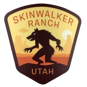 Skinwalker Ranch, Utah Travel Vinyl Sticker (Monsterologist)