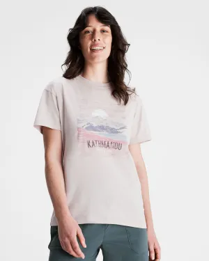 Women's Mt Cook Organic Cotton T-shirt - Dove