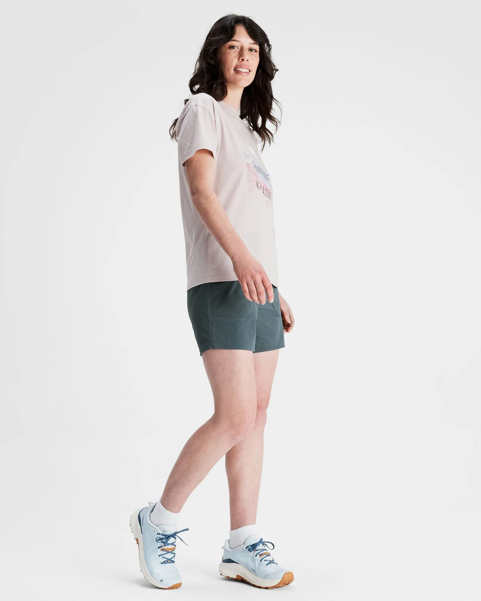 Women's Mt Cook Organic Cotton T-shirt - Dove