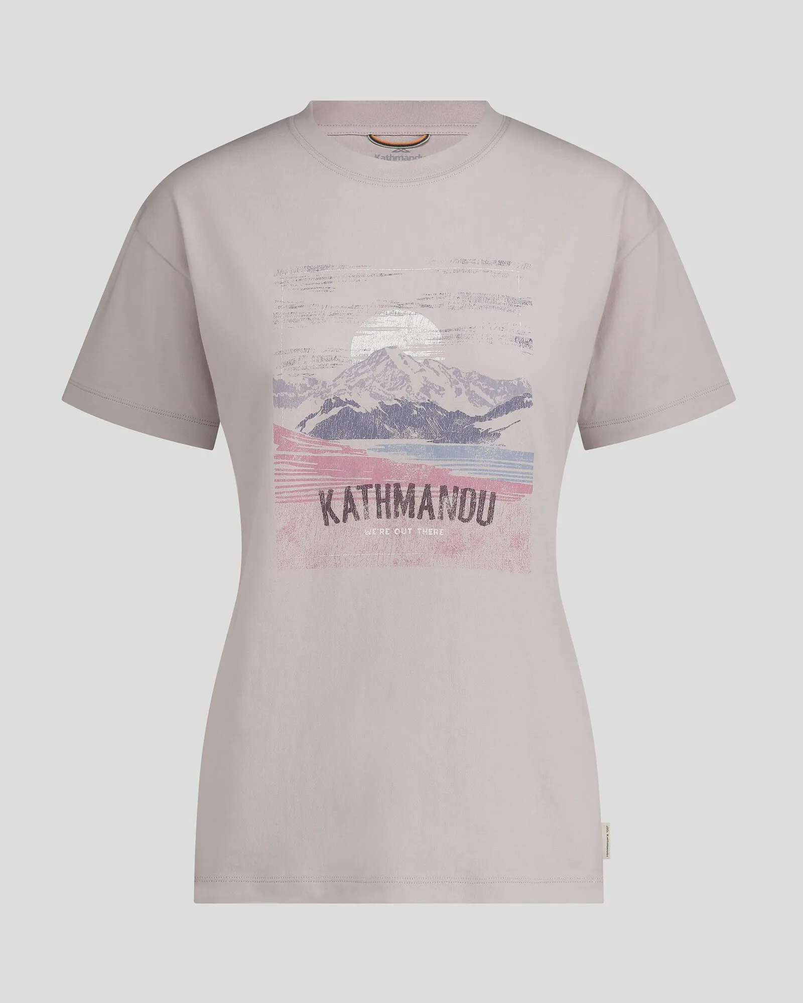Women's Mt Cook Organic Cotton T-shirt - Dove